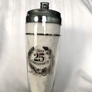 Vintage Silver Anniversary Cocktail Shaker